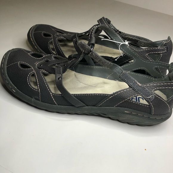 Jambu Memory Foam Size 8 M Sandal Gray Sydney - Picture 4 of 7